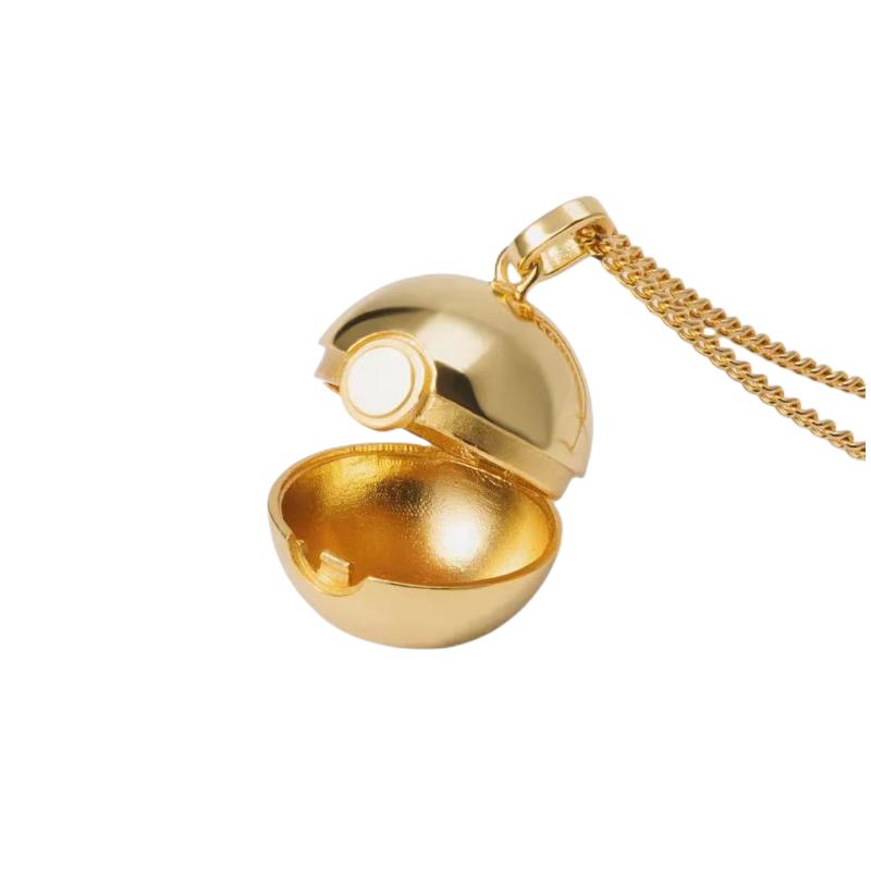 Pokemon Halskette Anhänger Schmuck Zubehör Cartoon Anime Teenager Paar Mode Atmosphäre Trend Hochwertige Dekoration Geschenke violett