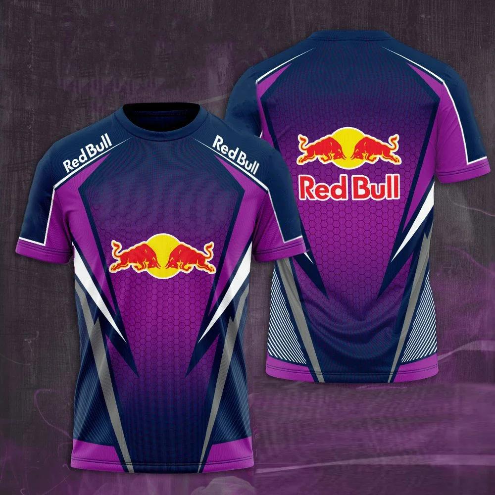 Red Bull T-Shirts für Herren, Luxusmarken-Shirts, Sport-T-Shirts für Herren, Bedruckte T-Shirts, Fahrrad-T-Shirts, Red Bull Sportbekleidung T-Shi L
