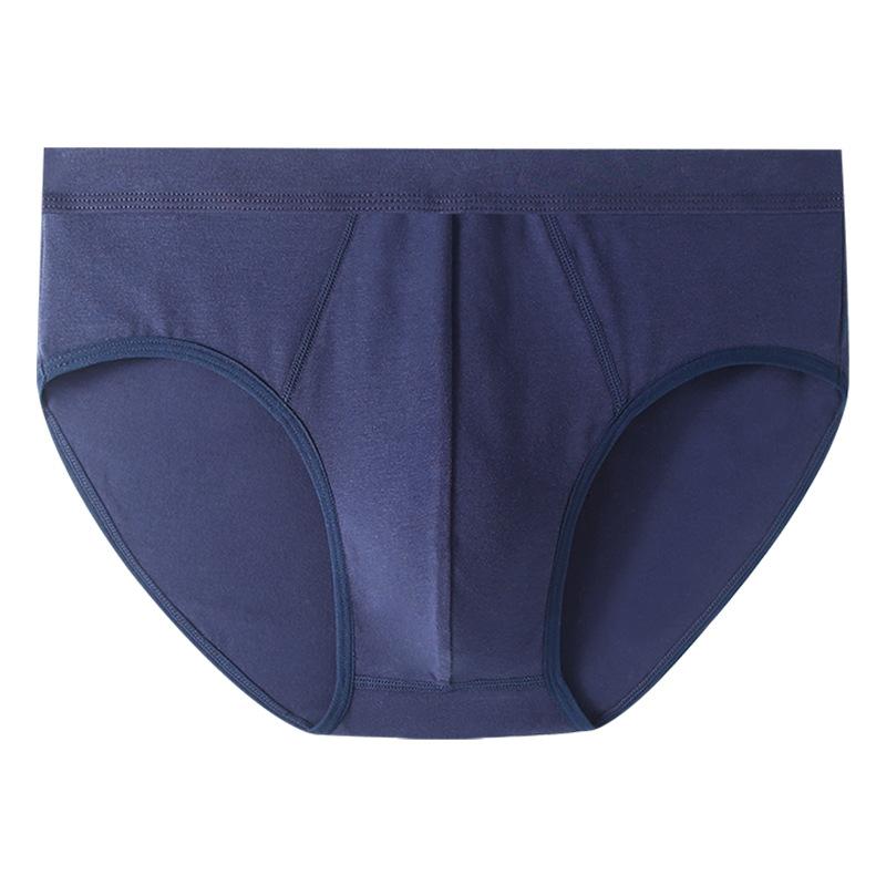 XL-8XL Übergröße Reine Baumwolle Herren Unterwäsche Hohe Taille Atmungsaktive Slips Plus Dicke Lockere Unterwäsche 7XL hellblaue