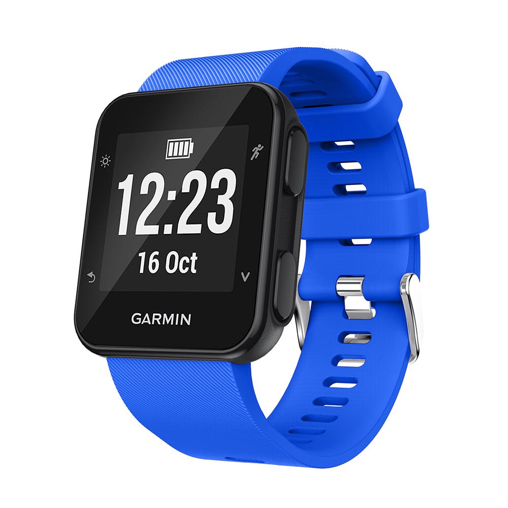 Armband für Garmin Forerunner 35 30 Smartwatch Ersatzarmband Uhrenarmband Armband Silikon Weiches Band Armband Neu blau