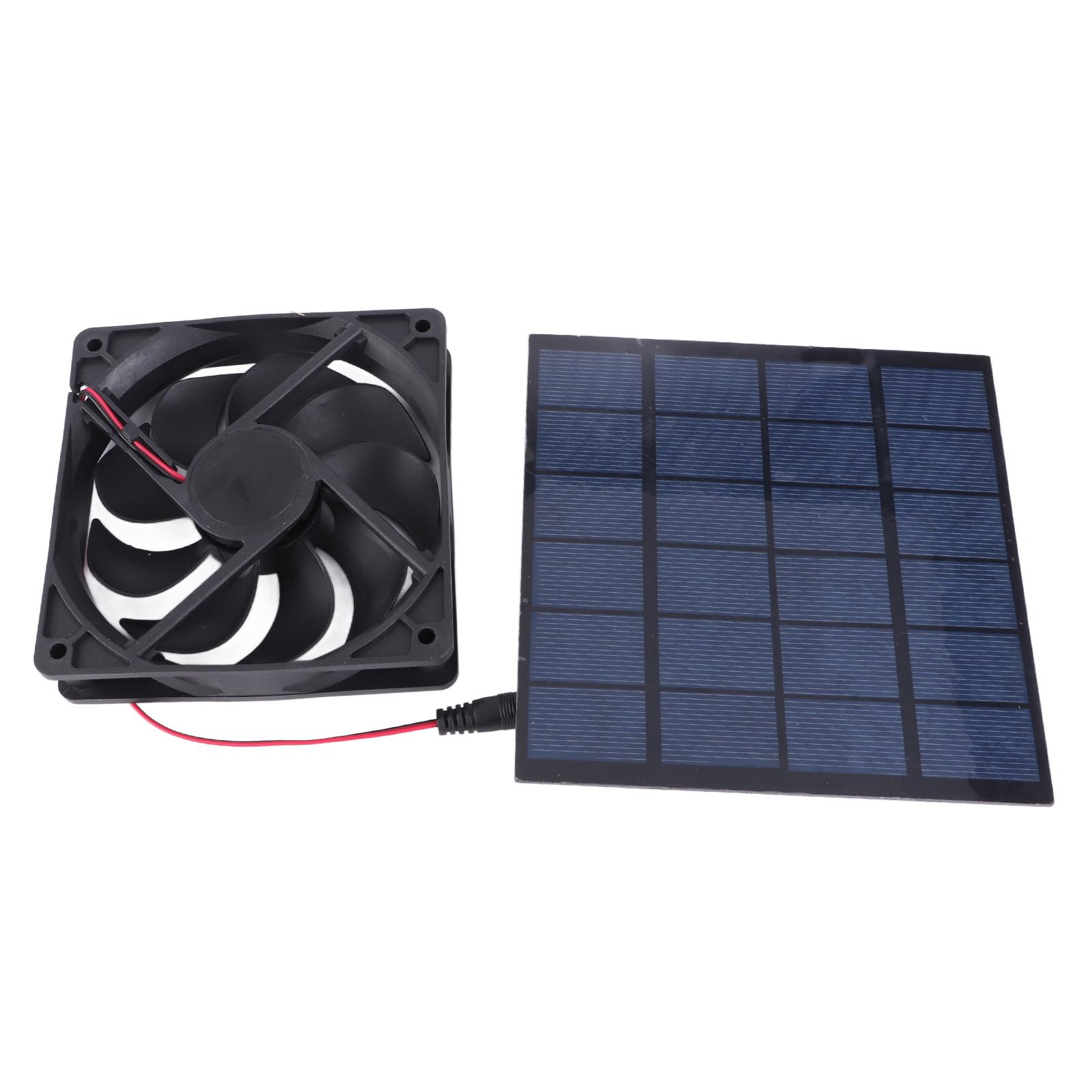 5W Solarpanel-Ventilator, umweltfreundlich, geräuscharm, kompakt, tragbar, Solarpanel-Ventilator-Kit für Haustierhäuser