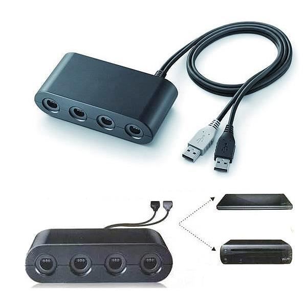 Konverter-Adapter für JeuxCube-Controller auf Wii U und PC-USB-Spielekonsole