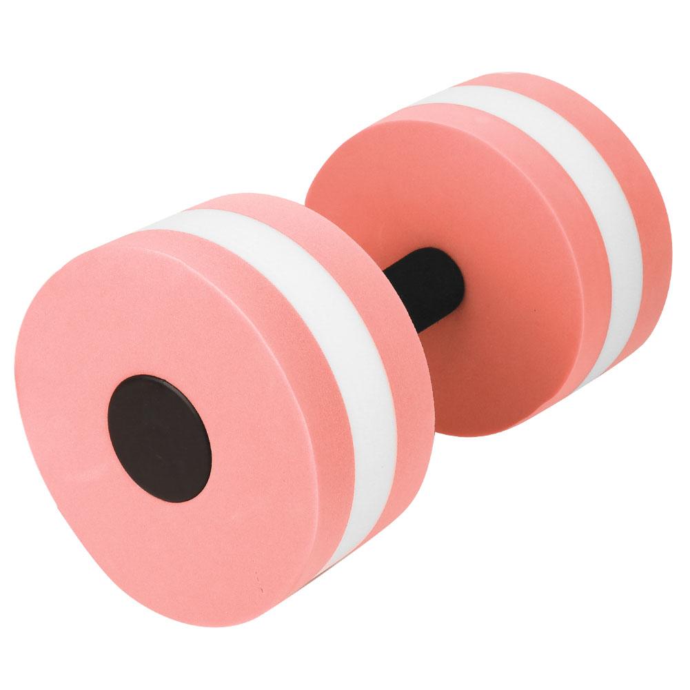 Umweltfreundliches rundes Schaumwasser-schwimmendes Hantel-Fitnessgerät(blau weiß ) rosa
