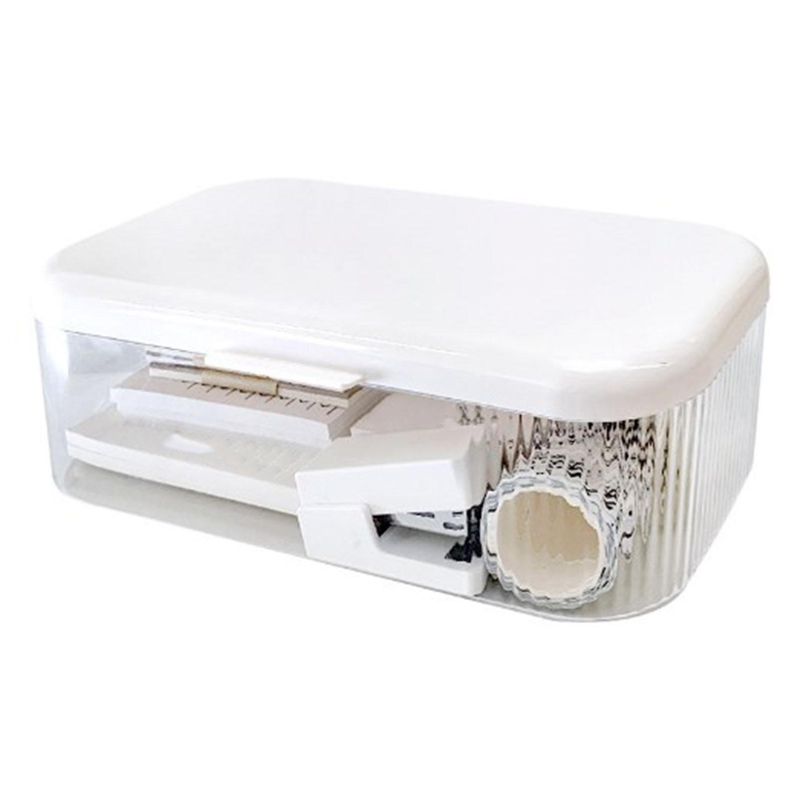 Transparente Aufbewahrungsbox Mehrzweck PS Transparenter Aufbewahrungsbehälter mit Deckel für Medikamente Make-up