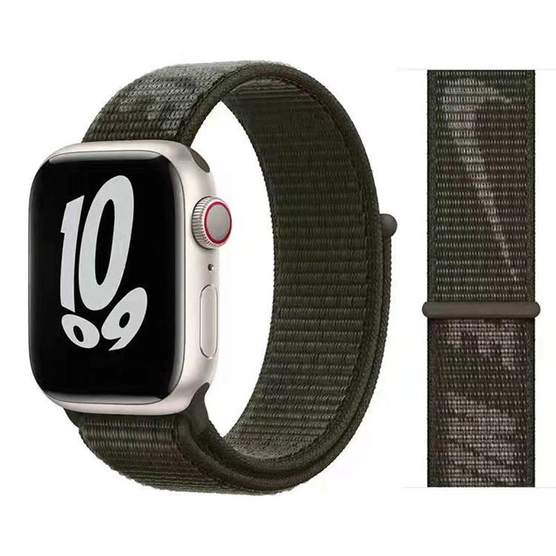 Strap Armband Für Apple Watch Band 44mm 38mm 42mm 40mm Nylon Schleife Für apple watch Armband 45mm 41mm Correa Für iWatch 3 4 5 SE 6 7 Band 38/40/41MM -Nylon Strap khaki