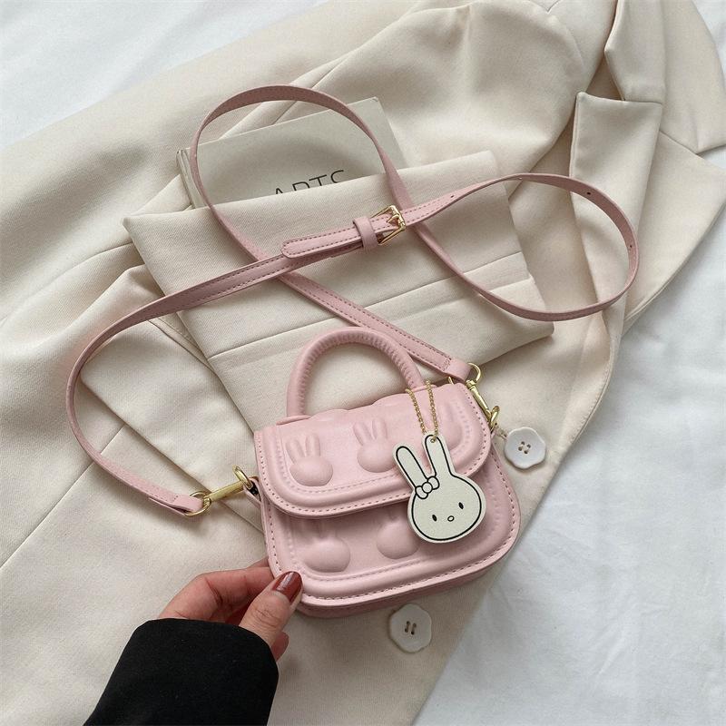 Umhängetasche für Kinder, modische Handtasche für Mädchen, süße Geldbörsen und Handtaschen, Umhängetaschen für Frauen, Mütter und Kinder one size rosa