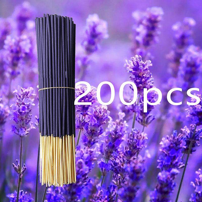 Lavendel Aromatherapie Holzstäbchen, 8,66 Zoll, Heimdekoration, El- und Spa-Atmosphäre, Perfekte Wahl für Weihnachtsgeschenke 200pcs violett