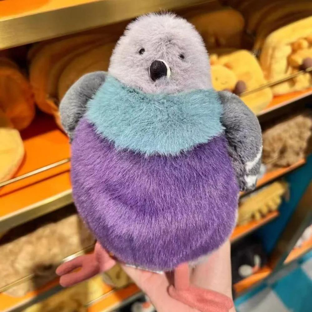 23cm Fette Taube Plüschtier Cartoon Flauschige Vogelpuppe Weihnachten Geschenkpuppe Haustierbegleiter Spielzeug Ornamente Weihnachten Geburtstag Kindergeschenk