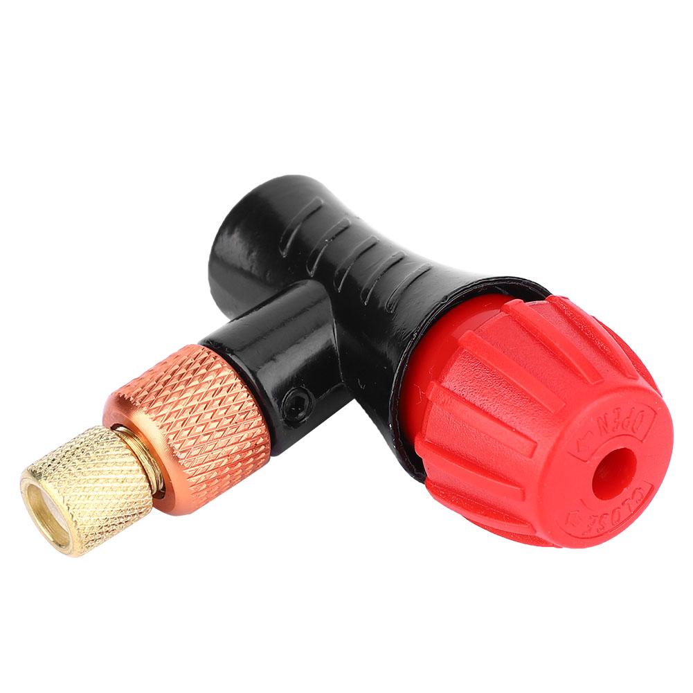 1 pcs Aluminum Alloy CO2 Bike Inflator Valve Head Bicycle Tire Pump for Road and Mountain Bikes