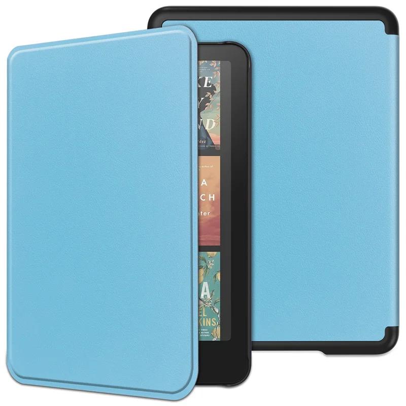 Funda für Kindle Paperwhite 2024 Hülle 7 Zoll PU Leder Flip Smart Cover für Coque Kindle Paperwhite 2024 Hülle der 12. Generation Paperwhite 2024 12th himmelblaue
