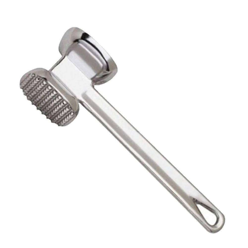 Fleischklopfer-Hammer, 19 cm, Haushalts-Aluminiumlegierung, Steak-Metallhammer, Küchenwerkzeug, robuster, langlebiger, doppelseitiger Fleischklopfer