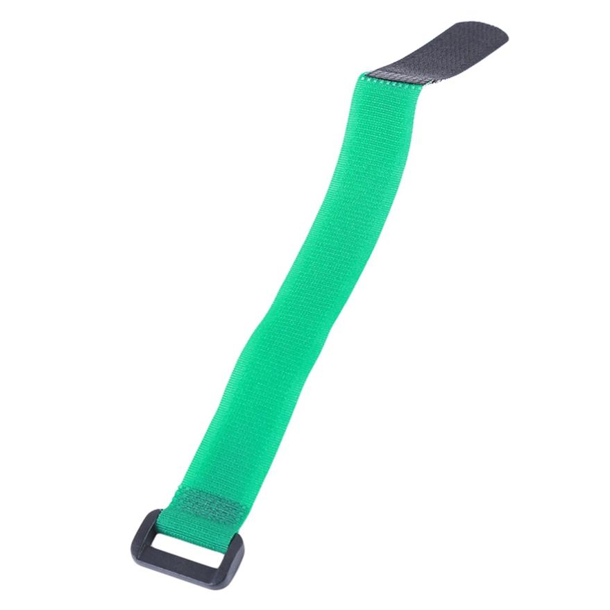 10 Stück wiederverwendbare Angelruten-Bindegurte, Gürtelgerät, elastisches Wickelband, Stangenhalter, Zubehör grün