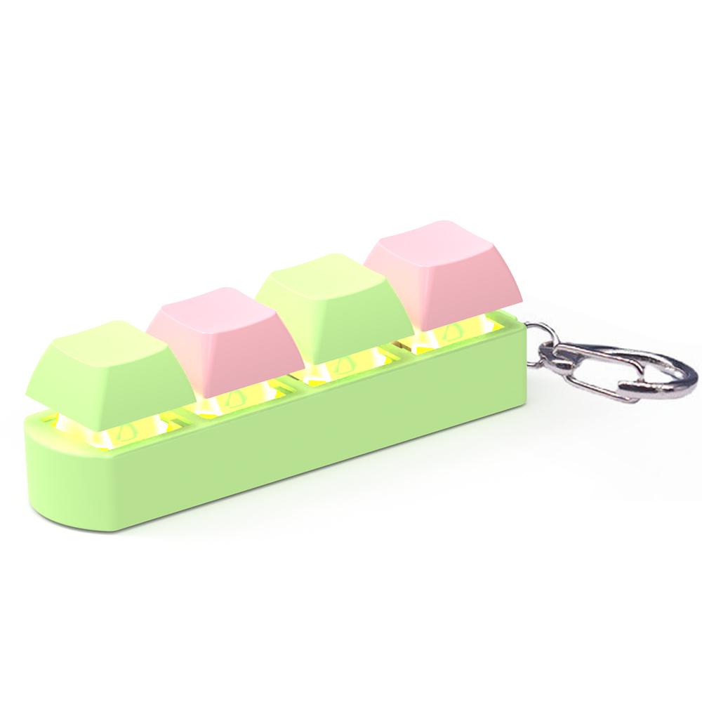 4 Tasten Tastatur Tastenkappen Fidget Spielzeug DIY Finger Tastenkappen Party Stressabbau Tastenkappen Fingerknopf Fidget Dekompressionsspielzeug
