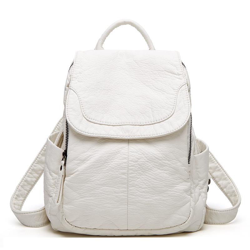 Hochwertiger Damen-Rucksack aus PU-Leder, lässiger Studenten-Rucksack, große Kapazität, Designer-Reiserucksack, Schultaschen für Mädchen im Teenageralter