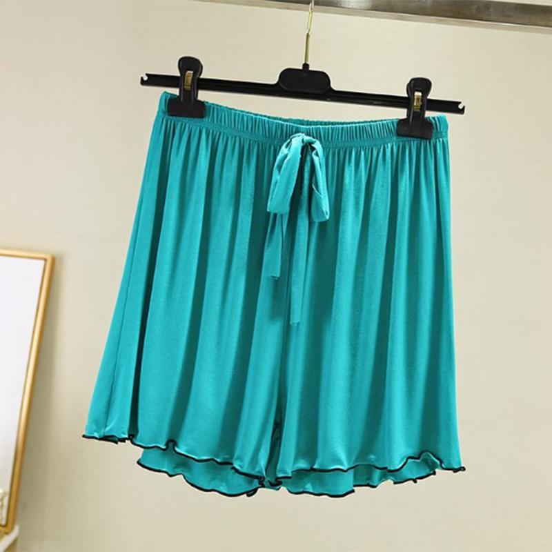 Lose Hause Shorts frauen Einfarbig Große Größe Hosen Oberbekleidung Casual Hosen Eis Seide Sommer Fünf-Punkte Hosen M