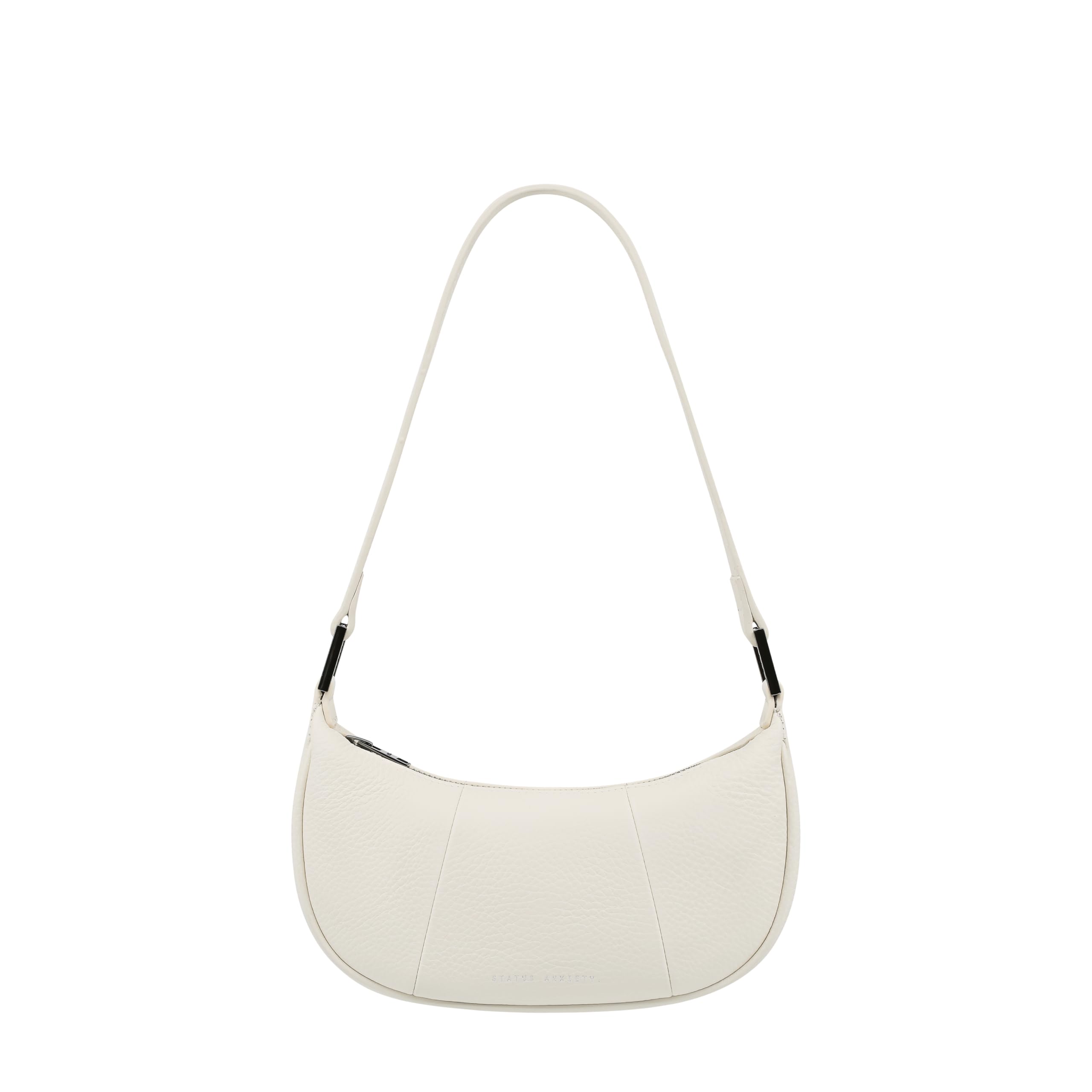 Status Anxiety SOLUS Schulter Mini Leder Rindsleder Koreanisches Leder Kreide Handtasche, Tasche, Damentasche, Leder, Tasche,