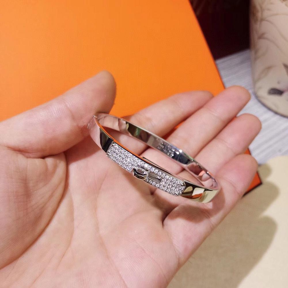 Marke Reines 925 Sterling Silber Schmuck Für Frauen Twist Lock Armreif Rose Gold Lock Armreif Hochzeit Schmuck Engagement Armband silber