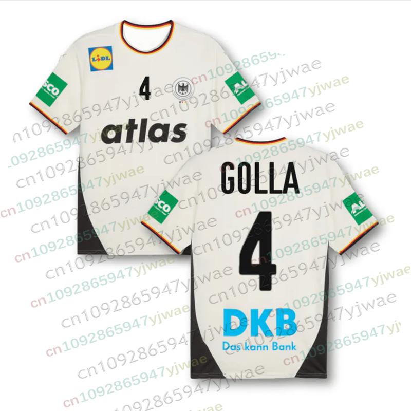 Deutschland Handball 2026 Auswärts Trikot Unisex Lässiges T-Shirt Modisch Schnell Trocknend Streetwear Unisex Sportbekleidung Handball Trikot Herren T-Shirts XS