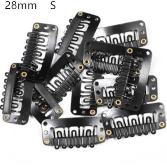 10 Stück Clip-in-Haarverlängerungs-Perücke-Clips, Damen-Herren-Haar-Pony-Snap-Haarspangen für Extensions, Metallkamm für Verschluss-Zubehör