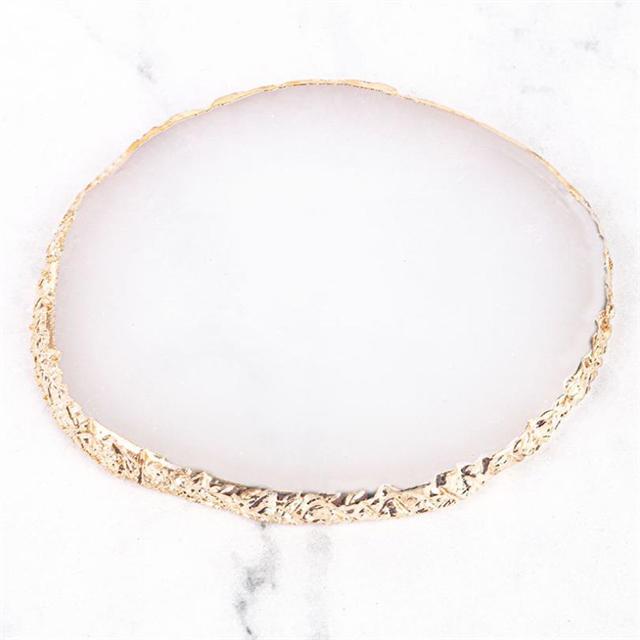 1PC Runde Harz Achat Stein Nagel Palette Falsche Nagel Tipps Mischen Farbe Zeichnung Palette Gel Polnischen Display Regal maniküre Werkzeug weiß