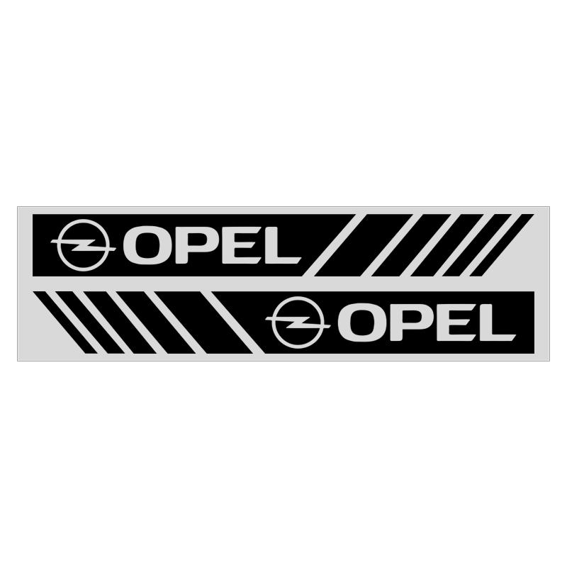 2 Stück Auto Streifen Aufkleber Rückspiegel Reflektierende Vinyl Aufkleber Dekoration Für Opel Adam Ampera Corsa Insignia Karl Rocks-e Astra New Energy schwarz
