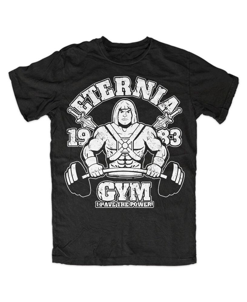 Eternia Gym Black Motu Cult Universe Masters He Man Fun Lustiges Unisex T-Shirt XXXL gray