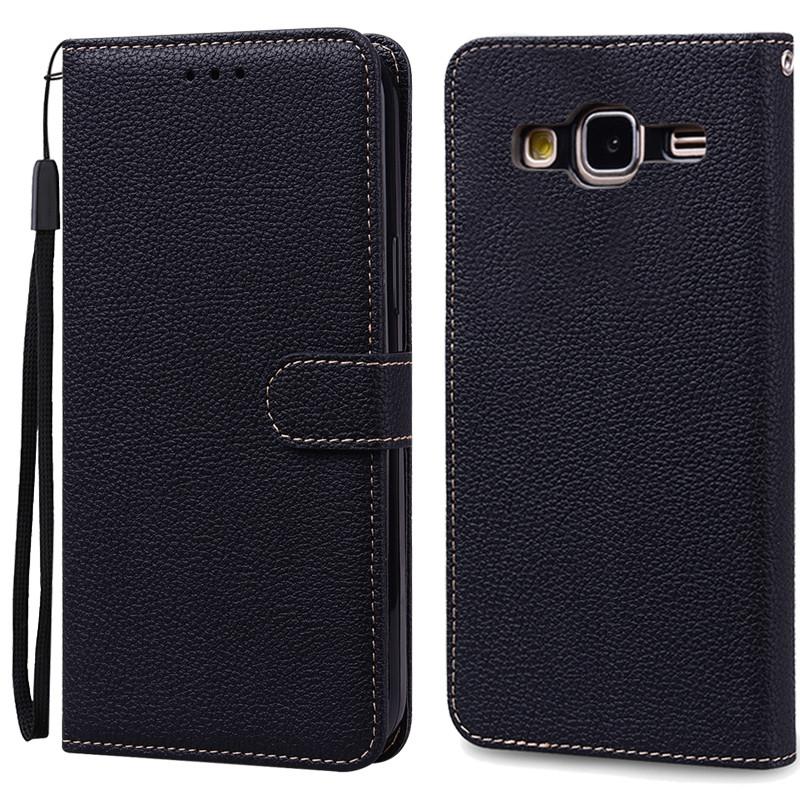 Für Samsung Galaxy J3 2016 Fall Flip Leder Abdeckung Für Samsung J3 2016 Fall Brieftasche Telefon Fall Für Samsung Galaxy J3 6 2016 J320F For Samsung J3 2016 schwarz