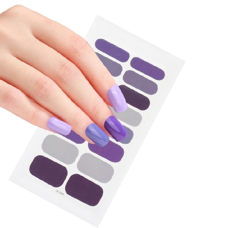 16 Streifen Nagellack-Aufkleber Nagelstreifen Nagelaufkleber Sommer-Nagellack