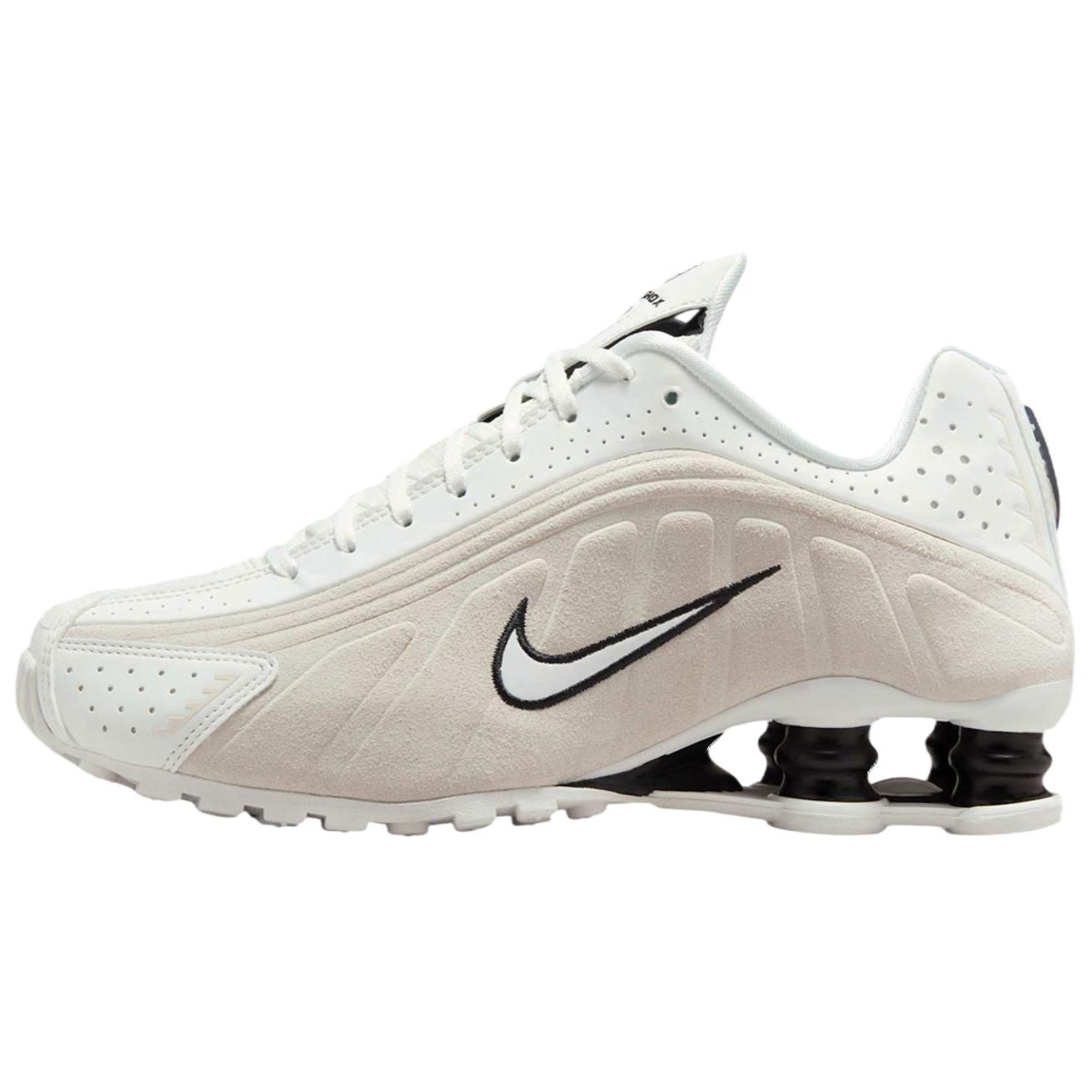 Nike Shox R4 Weiß Schwarz Wildleder (Damen) 37.5 gray