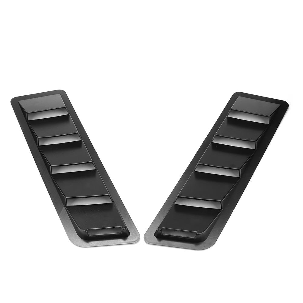 Auto Haube Air Intake Jalousie Panel Motor ABS Kühlung Vent Abdeckung Trim Zubehör Glänzend Schwarz