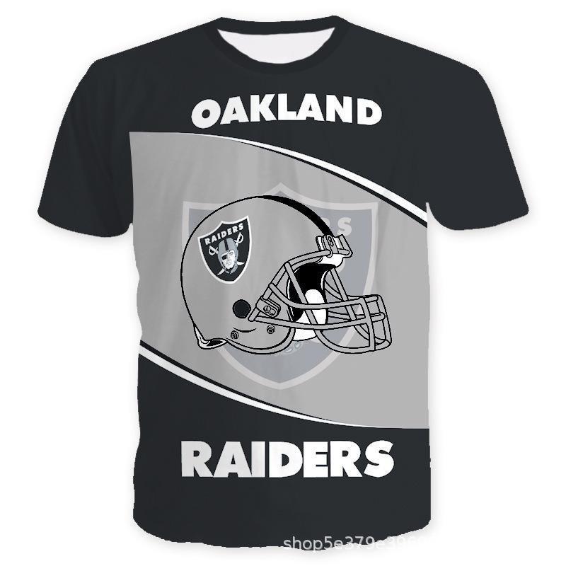 American Football Kurzarm Herren 3D Digitaldruck Sport NFL Sport Nadelöhr T-Shirt 3XL