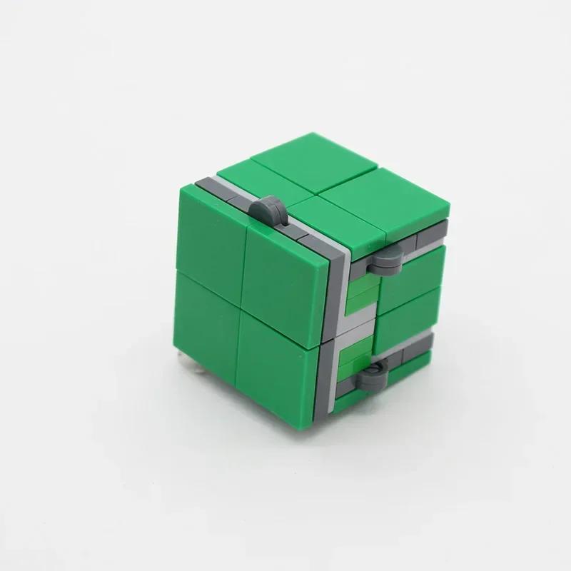 Konstruktionsbausteine Spielzeug Puzzle Intelligente Fidget Zauberwürfel Spinner Fingerspitze Technisch Zusammenbau Neuestes Intelligenz Spielzeug green