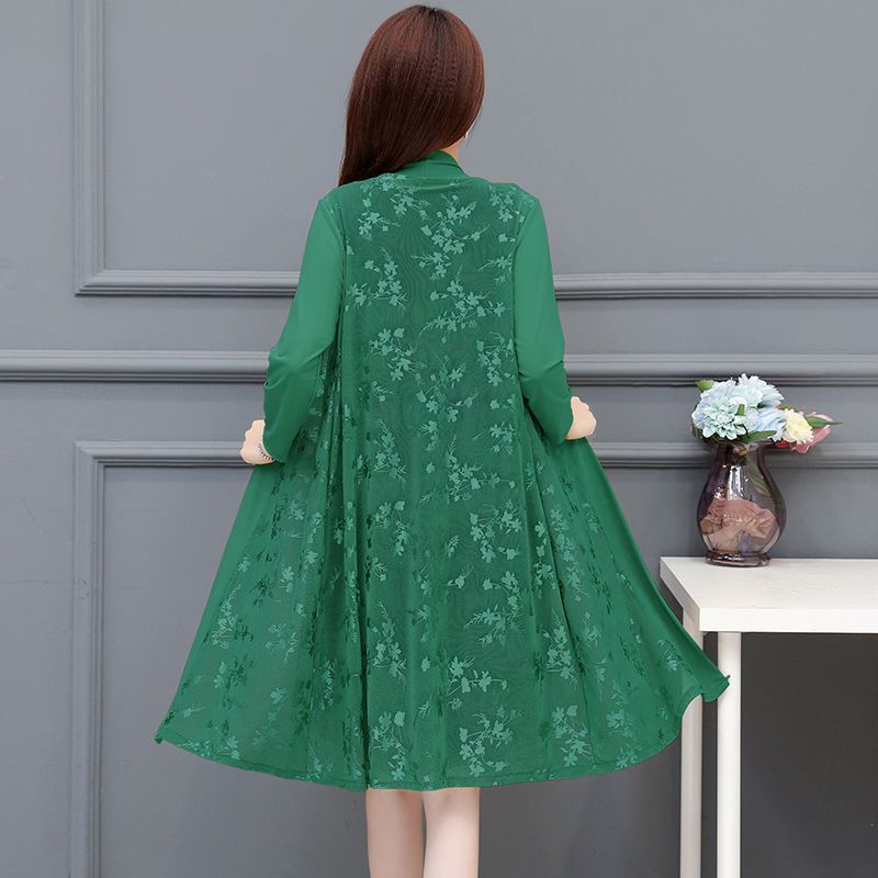Mittleren Alters Dame Strickjacke Dünne Stil Sonnenschutz Kleidung Tops Mantel Frauen Sommer Schal Lange Sonnenschutz Kleidung Jacke XL blue