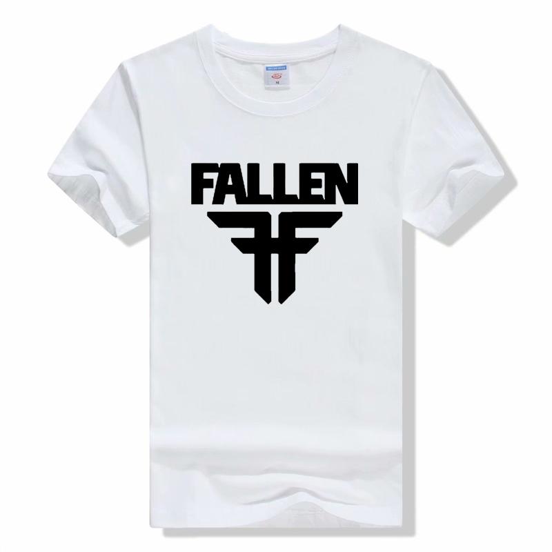 Fallen Unisex T-Shirts Musik Tour Kurzarm O-Ausschnitt Lässig Unisex Street Skateboard T-Shirt Pop Mode Top T-Shirts Unisex T-Shirt XL black