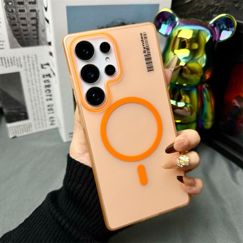 Durchscheinende Matte Hart-PC Handyhüllen Für Samsung Galaxy S25 S24 S23 S22 Ultra S21 Plus S20 FE Hülle Für Magsafe Magnetische Abdeckung Galaxy S23+