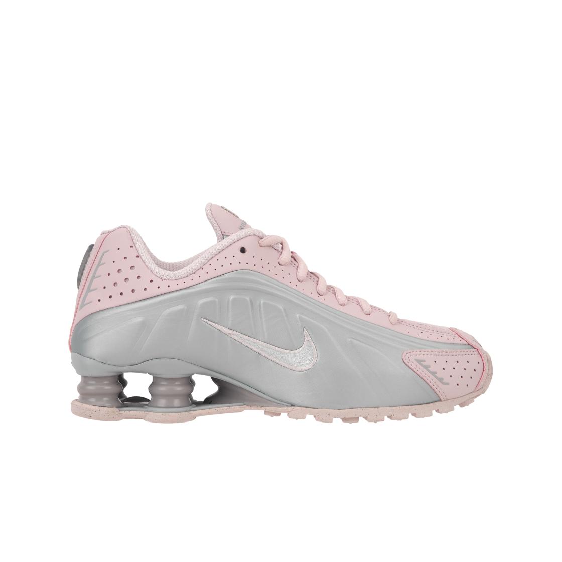 Nike Shox R4 Barely Rose Metallic Platinum Damen Sneaker Pink AR3565-600 37.5 gray