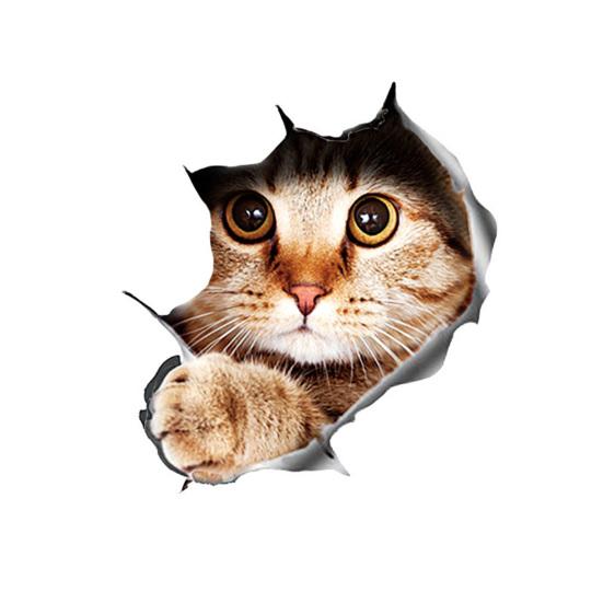 Auto 3D lustige Katze oder Hund Aufkleber Körper Kratzer Aufkleber Auto Aufkleber 4