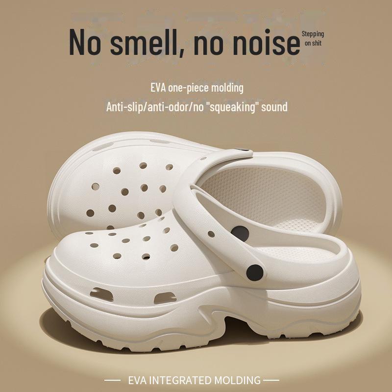 Damen 2024 Rutschfeste Strand-Sandalen mit dicker Sohle: Geruchshemmend, Erhöhtes EVA für Sommer-Outdoor-Bekleidung 38-39