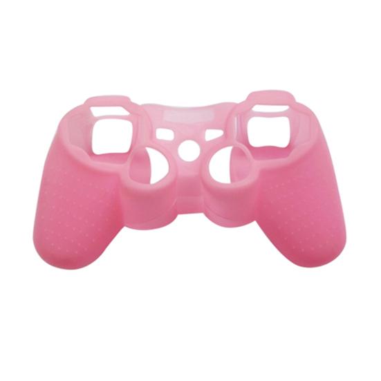 Silikon Schutzhülle Skin Cover Case für Playstation 3 PS3 Controller Gamepad rosa