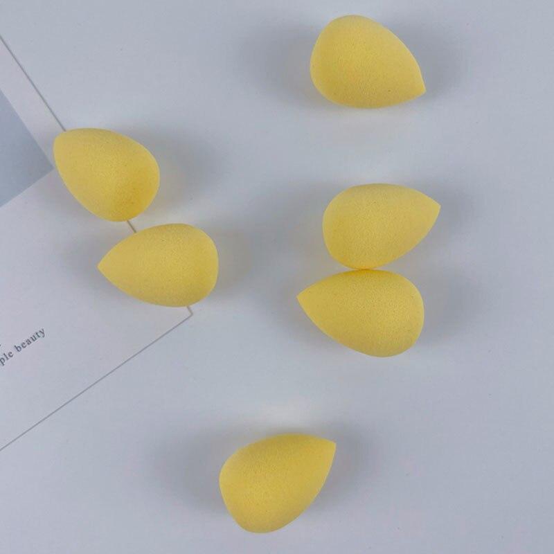 1/5/10Pcs Foundation Make-Up Schwamm Set Cosmetic Puff Creme Concealer Pulver Trocken und Nass Make Up Blender Frauen Make Up Zubehör 1PCS gelb