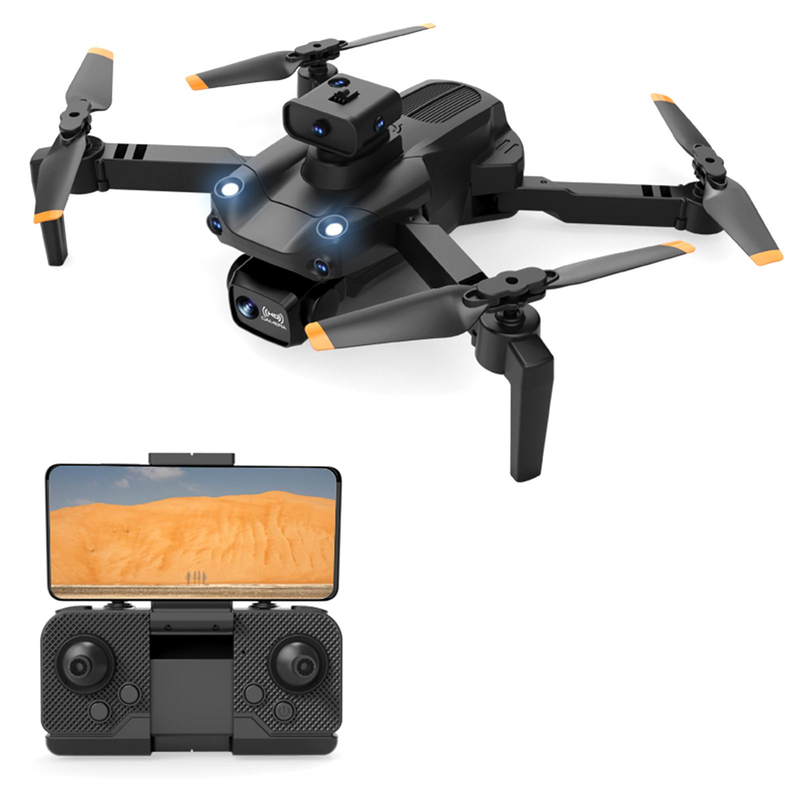 Ferngesteuerte Drohne mit Daul-Kamera, 4K, 5-seitige Hindernisvermeidung, optische Flusspositionierung, 5GWIFI no optical flow localization 1 battery schwarz