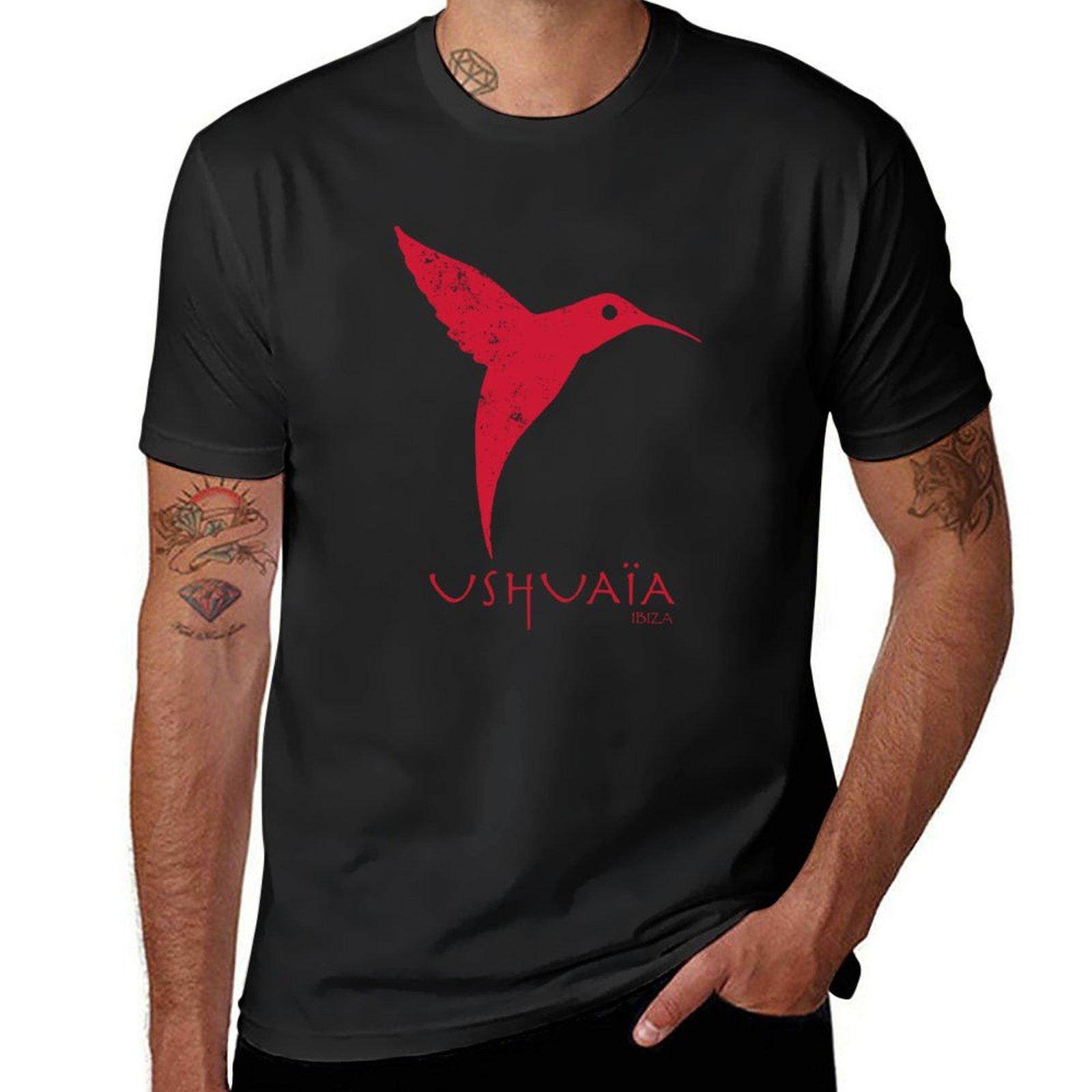 Neues Ushuaia Ibiza Party T-Shirt schnell trocknendes Shirt T-Shirt Mann Tierprint Shirt für Jungen Vintage Kleidung Herren Baumwoll-T-Shirt 3XL