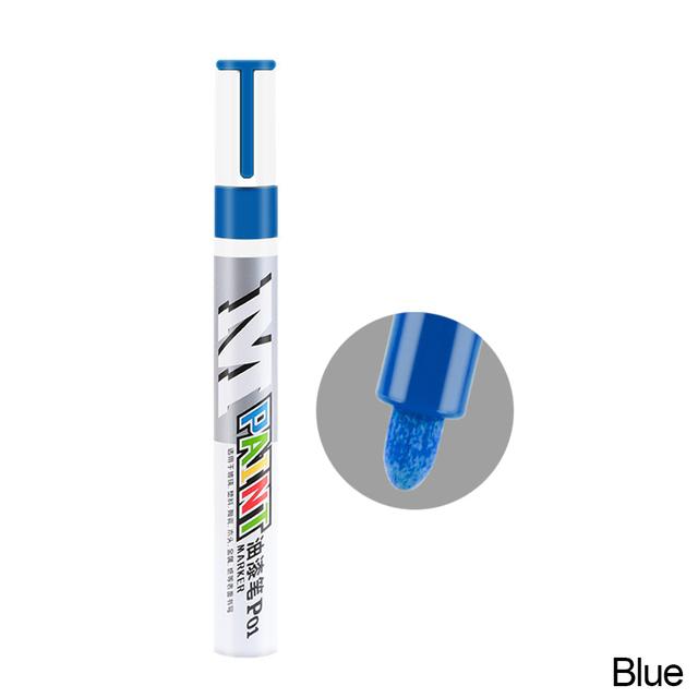 Auto-Kratzer-Reparaturstift, Auto-Ausbesserungslackstift, Füllentferner, Fahrzeugreifen-Lackmarker, klares Kit für die Auto-Styling-Kratzer-Fix-Pflege blau