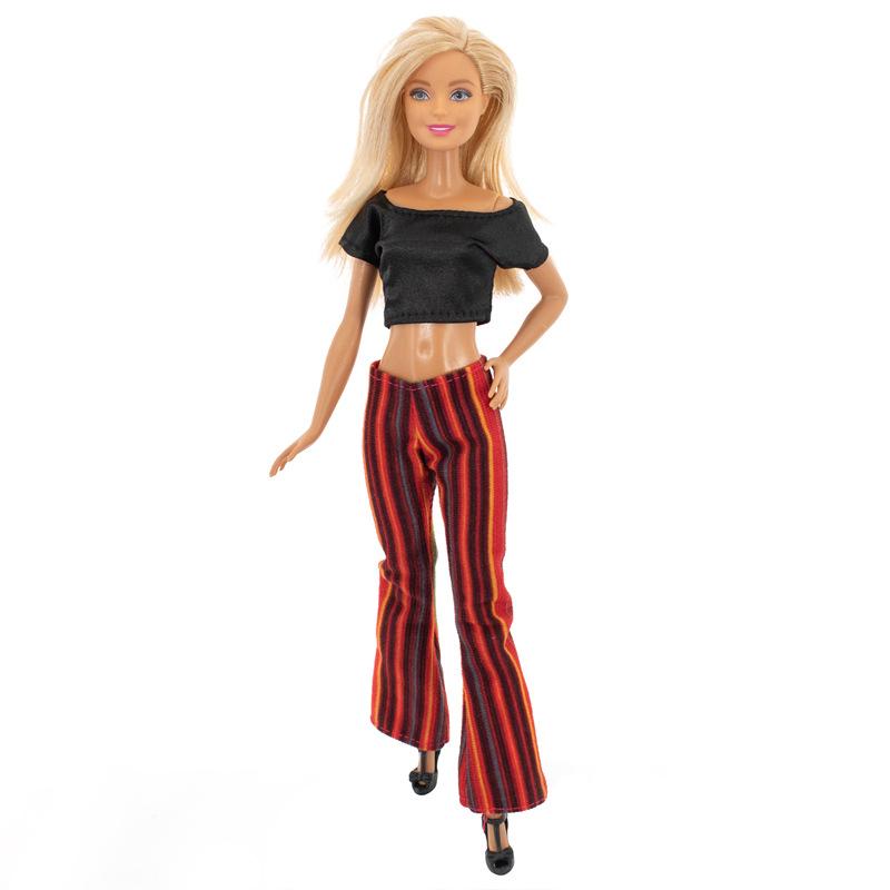 Modische Alltagskleidung, lässige Outfits, Weste, Hemd, Rock, Hose, Kleid, Puppenhaus-Accessoires, Kleidung für 30 cm große Barbie-Puppen