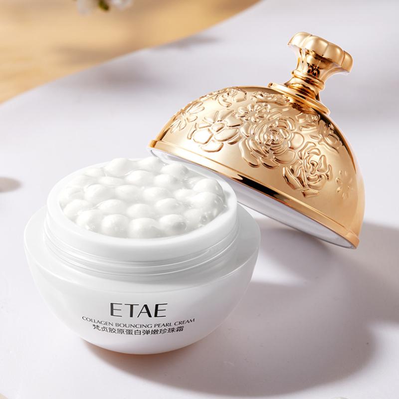 Kollagen-Perlenfüllungs-Gesichtscreme für das Gesicht von Frauen, Lifting, Straffung, Feuchtigkeitsspendende koreanische Creme, Gesichtscreme, Hautpflege 30g beige