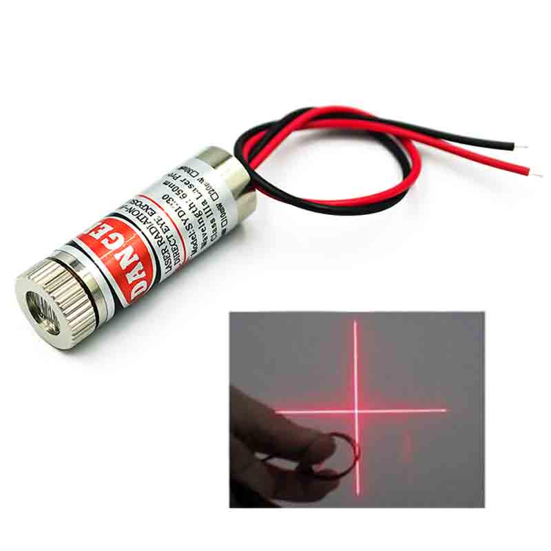 Versand 5mW 650nm Rote Linie Laser Modul Fokus Einstellbar Laser Kopf 5V Industrie Grade A