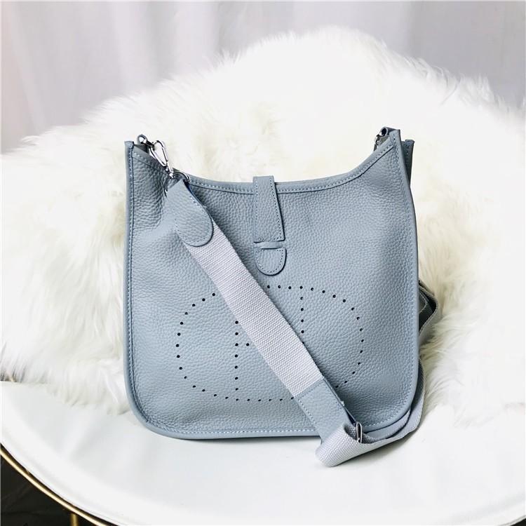 Neue Mode Oberleder Rindsleder Hohl Perforiert Mode Lässig Damen Tasche Ein Schulter Crossbody Damen Tasche Medium size 25cm