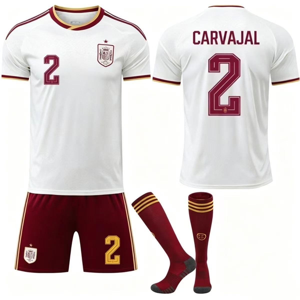 Spanien Trikot mit Logo bestickt 2026 Weltmeisterschaft Trikot Fan Version gleicher Stil Fußballtrikot S