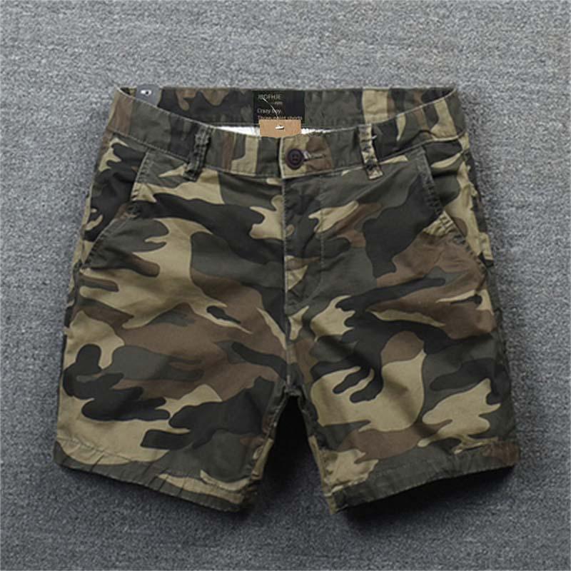 Freizeitshorts aus Baumwolle für Herren: Lockere Passform, einfarbig, vielseitige Arbeitskleidung, Dreiviertel-Sommerstil XXXL