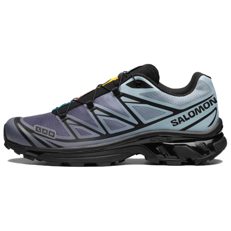 Salomon Xt-6 Chromatic Retro Laufschuhe Bequeme Leichte Atmungsaktive Low-Top Sneakers Unisex-Sneakers Schwarz Nebelblau Grau-Blau 475908 36